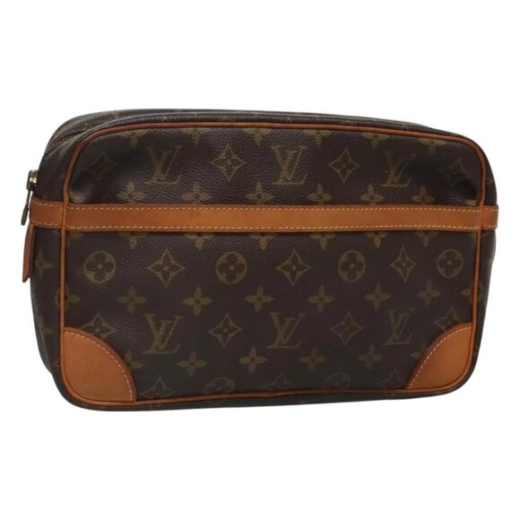 LOUIS VUITTON Monogram Compiegne 28 Clutch Bag M51845 LV Auth 128342 - Picture 1 of 16